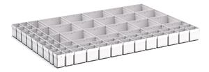 64 Compartment Box Kit 100+mm High x 1050W x750D drawer 1050mmW x 750mmD 42/43020779 Cubio Plastic Box Kit EKK 107100 64 Comp.jpg